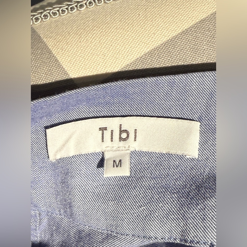 Tibi Light Blue Ruffled‎ Button Down Shirt - Picture 10 of 13